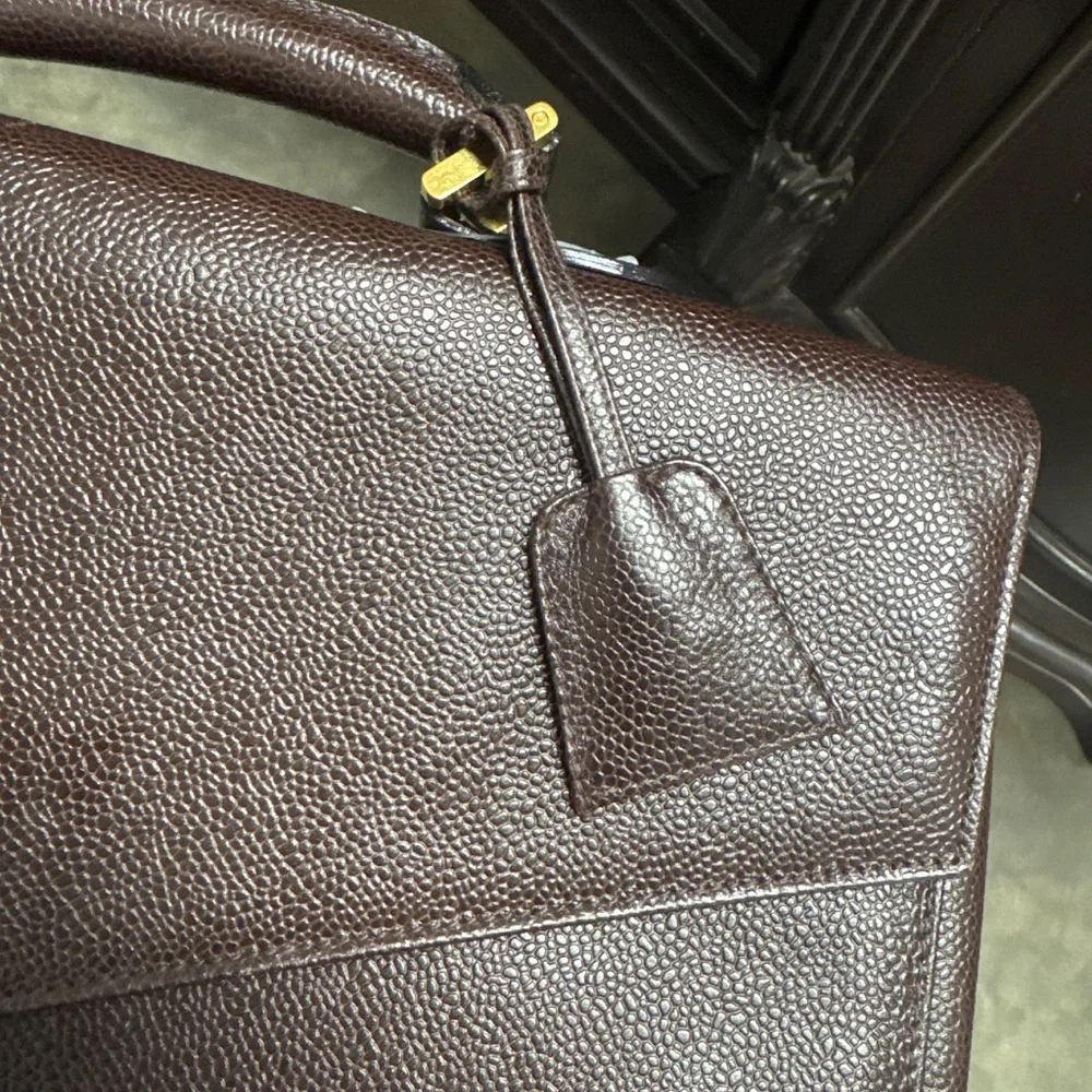 Chanel Caviar Brown Briefcase
